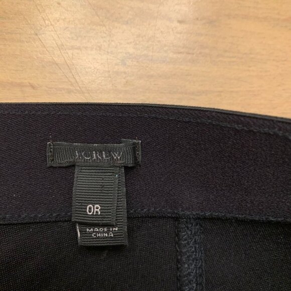 J. Crew Slacks skinny leg size 0R Black line down back - Picture 6 of 7